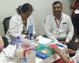 Blood donation camp by TMLBSL